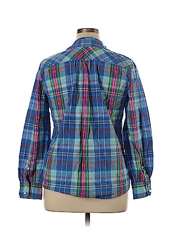 J. Crew Factory Store Long Sleeve Button-Down Shirt (view 2)