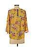 Papermoon 100% Polyester Gold 3/4 Sleeve Blouse Size S (petite) - photo 2