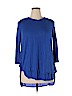 Melissa McCarthy Seven7 Blue 3/4 Sleeve Top Size XL - photo 1