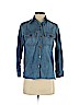 Current/Elliott 100% Cotton Blue Long Sleeve Button-Down Shirt Size XS (0) - photo 1