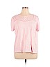 Caslon Pink Short Sleeve Top Size XL - photo 1