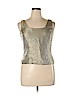 J.R. Nites by Carol Lin Tan Sleeveless Blouse Size 14 - photo 1
