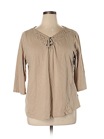 SONOMA life + style 3/4 Sleeve Top (view 1)