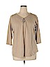 SONOMA life + style 100% Cotton Tan 3/4 Sleeve Top Size 1X - photo 1