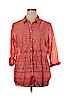 Old Navy 100% Cotton Red Long Sleeve Button-Down Shirt Size XL - photo 1