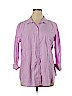 Old Navy 100% Cotton Purple Long Sleeve Button-Down Shirt Size XL - photo 1
