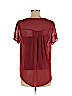 Daniel Rainn for A Pea in the Pod 100% Polyester Burgundy Short Sleeve Blouse Size M - photo 2
