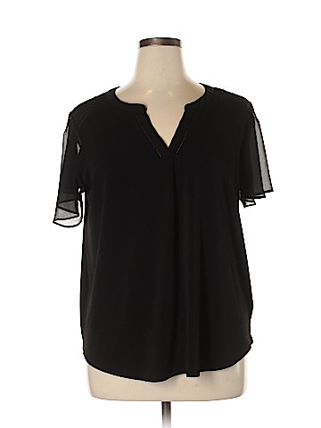 Roz & Ali Short Sleeve Blouse (view 1)