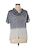 Xhilaration Blue Short Sleeve Top Size 1X - photo 1