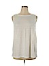 J.jill 100% Linen White Sleeveless Top Size XL - photo 1