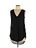 H&M 100% Polyester Black Sleeveless Blouse Size 6 - photo 1