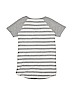 Justice Stripes Color Block Gray Short Sleeve T-Shirt Size 10 - photo 2
