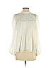 Express 100% Polyester White Long Sleeve Blouse Size S (petite) - photo 1