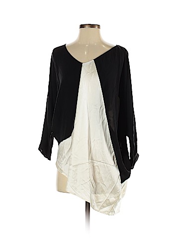 Alice + Olivia Short Sleeve Silk Top (view 1)