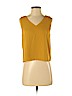 Babaton 100% Polyester Yellow Sleeveless Blouse Size S - photo 1