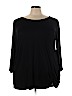Cato Plus 100% Cotton Black 3/4 Sleeve Top Size 22 - 24 Plus - photo 1