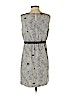 Ann Taylor LOFT 100% Polyester Gray Casual Dress Size S (petite) - photo 2