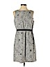 Ann Taylor LOFT 100% Polyester Gray Casual Dress Size S (petite) - photo 1