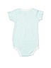 Luvable Friends 100% Cotton Green Short Sleeve Onesie Size 6-9 mo - photo 2