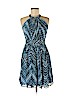 Calvin Klein 100% Polyester Blue Casual Dress Size 6 (petite) - photo 1