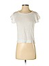 Point Sur 100% Linen White Short Sleeve Blouse Size XS - photo 1
