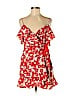 Topshop 100% Polyester Red Casual Dress Size 6 - photo 1