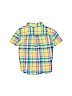 Ralph Lauren 100% Polyester Plaid Yellow Short Sleeve Button-Down Shirt 18-24 MO / 24 MO - photo 2