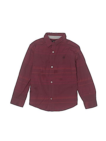 CALVIN KLEIN JEANS Long Sleeve Button-Down Shirt (view 1)