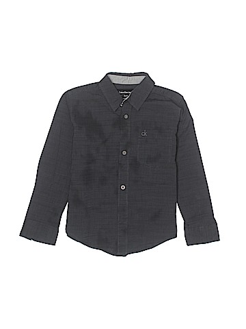 CALVIN KLEIN JEANS Long Sleeve Button-Down Shirt (view 1)