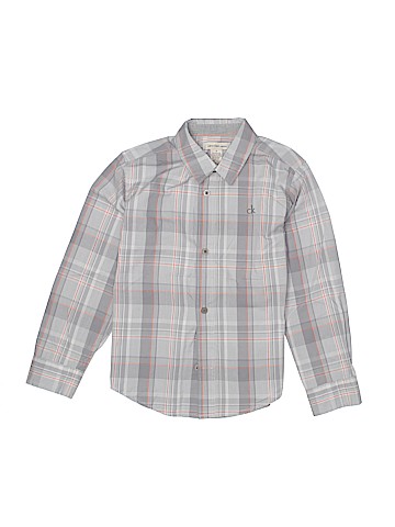 CALVIN KLEIN JEANS Long Sleeve Button-Down Shirt (view 1)