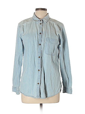 American Eagle Outfitters Long Sleeve Button-Down Shirt (view 1)
