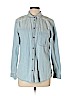 American Eagle Outfitters 100% Cotton Blue Long Sleeve Button-Down Shirt Size L - photo 1
