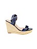 Charming Charlie Blue Wedges Size 8 1/2 - photo 1