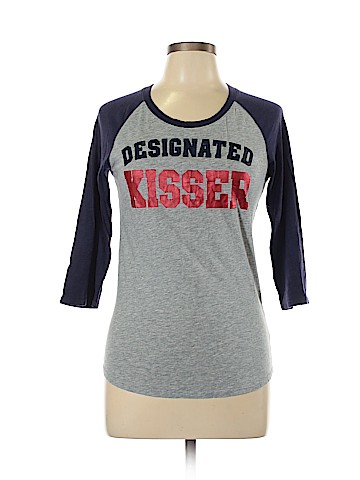 Victoria's Secret Pink 3/4 Sleeve T-Shirt (view 1)