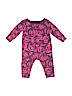 Tea 100% Cotton Floral Purple Long Sleeve Outfit Size 3-6 mo - photo 1
