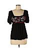 Aquarius 100% Modal Black Short Sleeve Top Size M - photo 1