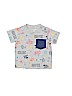 Carter's 100% Cotton Print Gray Short Sleeve T-Shirt 0-3 MO / 3 MO - photo 1