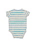 Carter's 100% Cotton Stripes Gray Short Sleeve Onesie 0-3 MO / 3 MO - photo 2