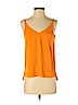Topshop Boutique 100% Polyester Yellow Sleeveless Blouse Size 4 - photo 1