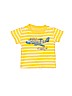 Just One You Made by Carters 100% Cotton Stripes Graphic Yellow Short Sleeve T-Shirt 0-3 MO / 3 MO - photo 1