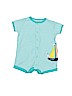 Carter's 100% Cotton Blue Short Sleeve Onesie 0-3 MO / 3 MO - photo 1