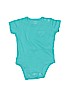 Carter's 100% Cotton Blue Short Sleeve Onesie 0-3 MO / 3 MO - photo 1