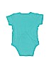 Carter's 100% Cotton Blue Short Sleeve Onesie 0-3 MO / 3 MO - photo 2