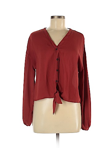 Pink Rose Long Sleeve Blouse (view 1)