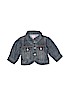 The Children's Place 100% Cotton Solid Blue Denim Jacket Size 3-6 mo - photo 1