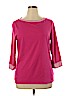 Talbots Outlet Pink 3/4 Sleeve T-Shirt Size XL - photo 1