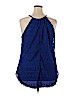 Love J 100% Polyester Blue Sleeveless Top Size 2X - photo 2