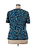 JM Collection Blue Short Sleeve Top Size 2X - photo 2