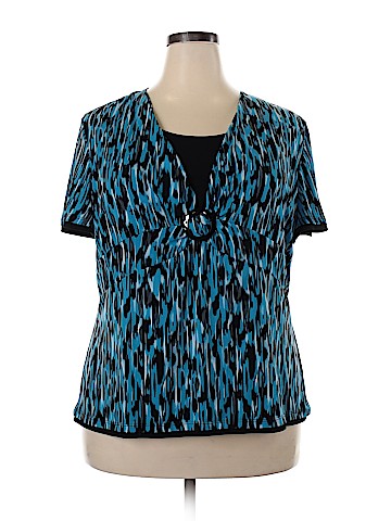 JM Collection Short Sleeve Top (view 1)