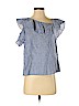 Madewell Blue Short Sleeve Blouse Size 2 - photo 1
